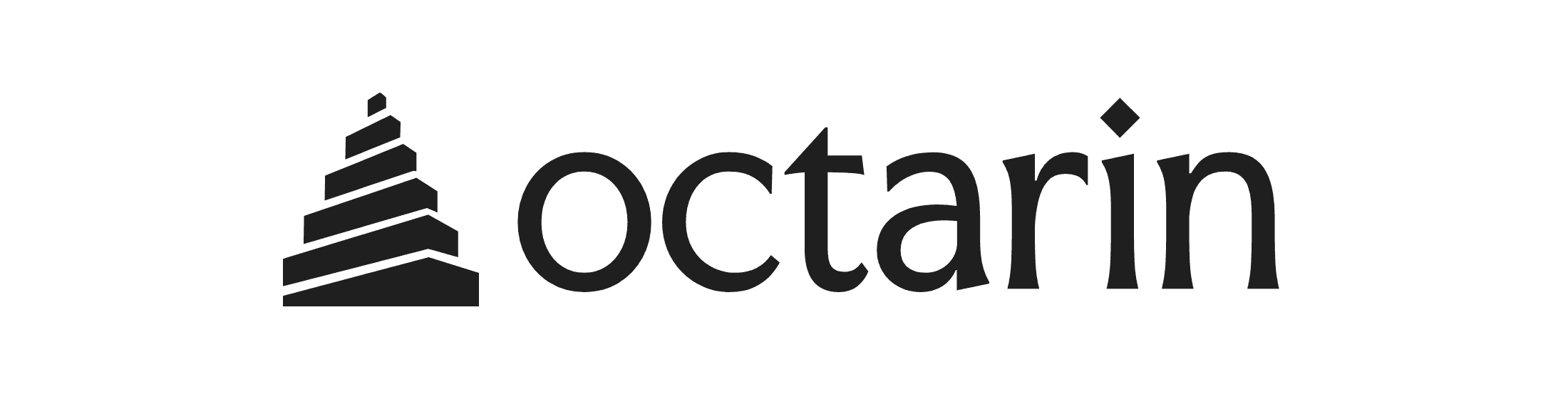 Octarin wordmark lockup — on light